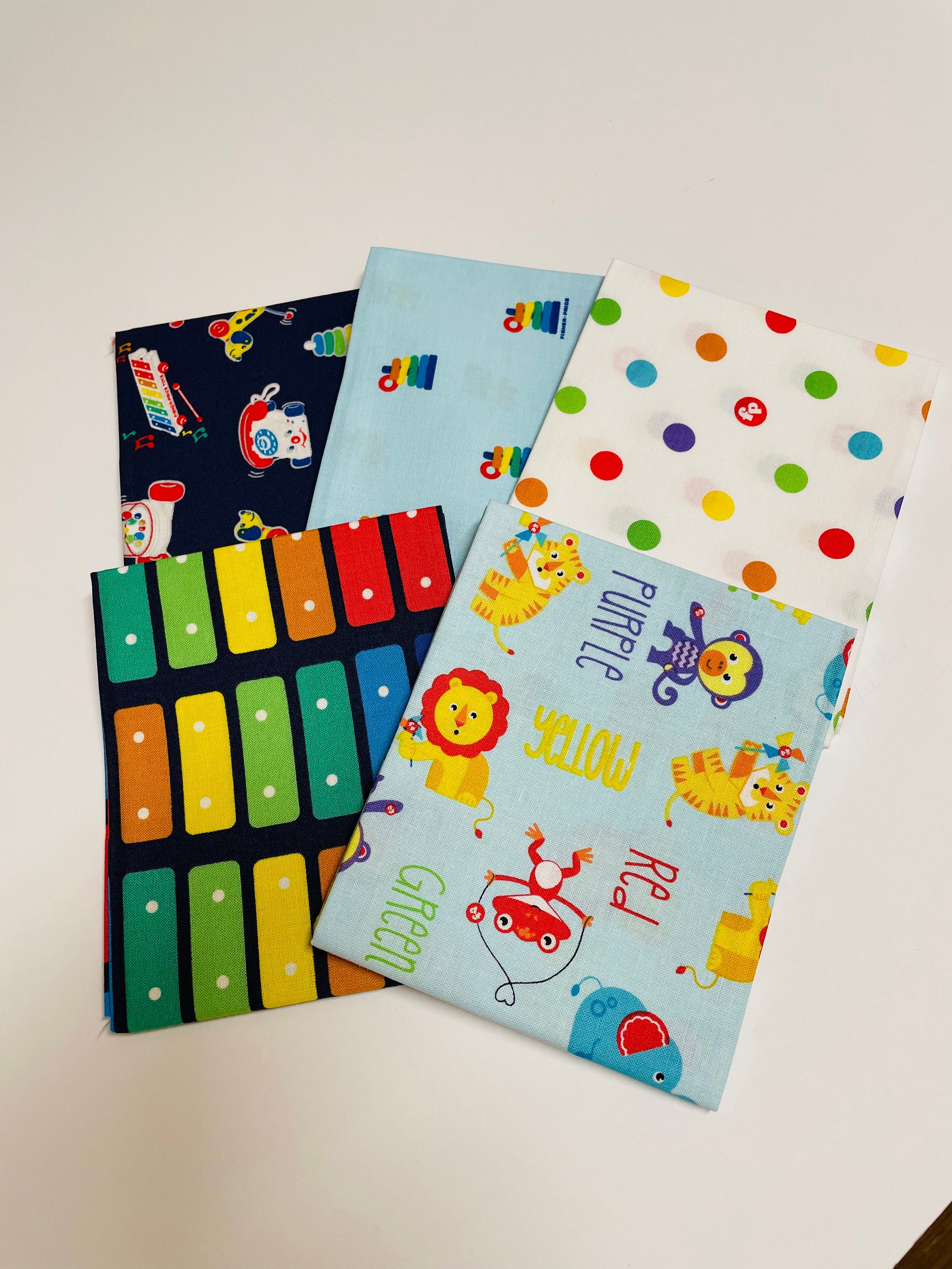 Fisher Price for Riley Blake Fat Quarter Bundle of Cotton Quilt