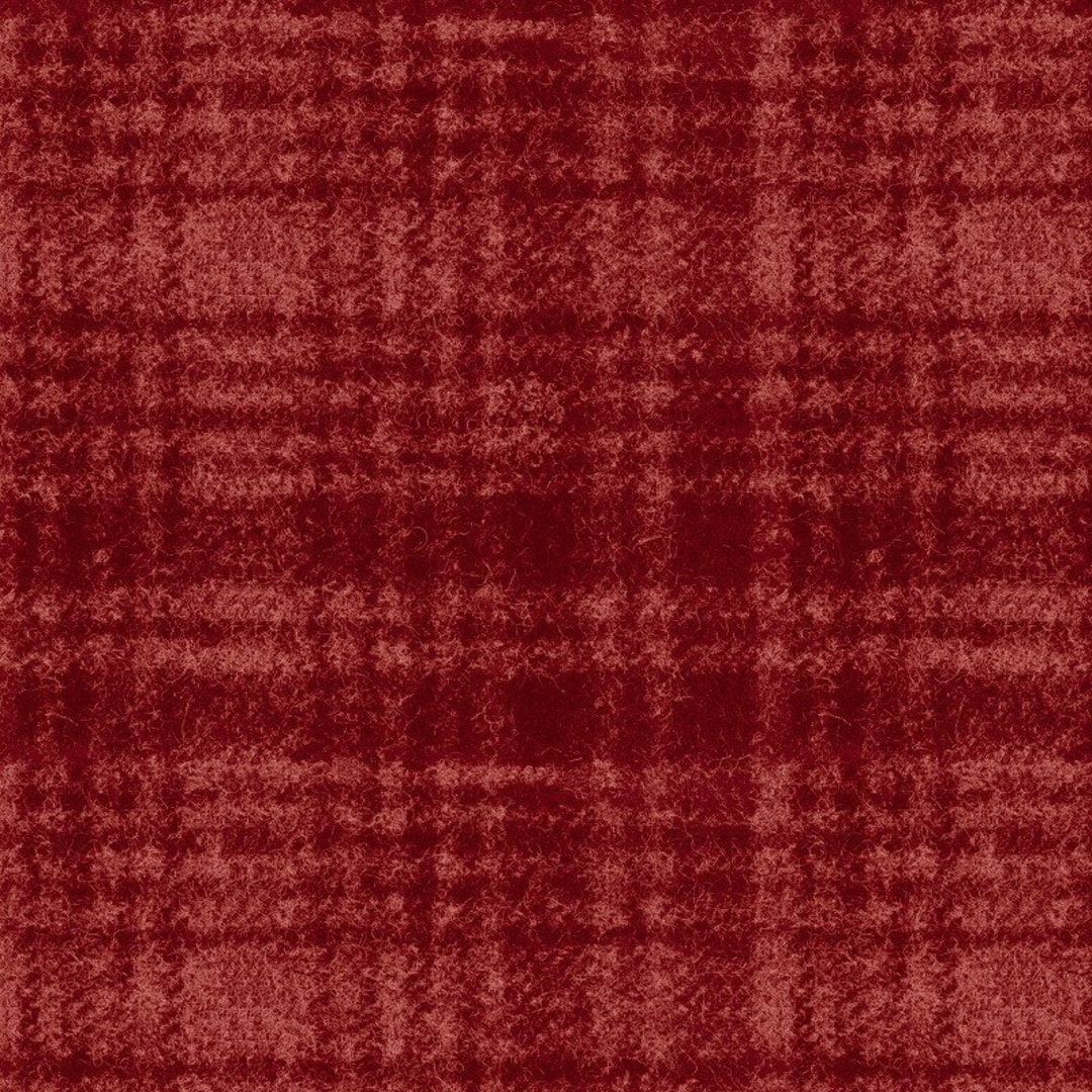 Maywood Studio Woolies RED Windowpane Plaid Tonal Flannel 100% Cotton ...