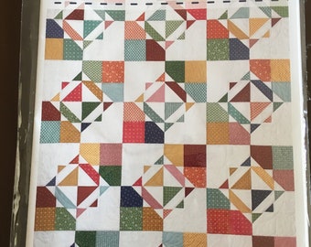 Wallah! by Material Girlfriends Quilt Pattern  48" x 64" Layer Cake or Charm Pack Friendly (7 Layout Options)