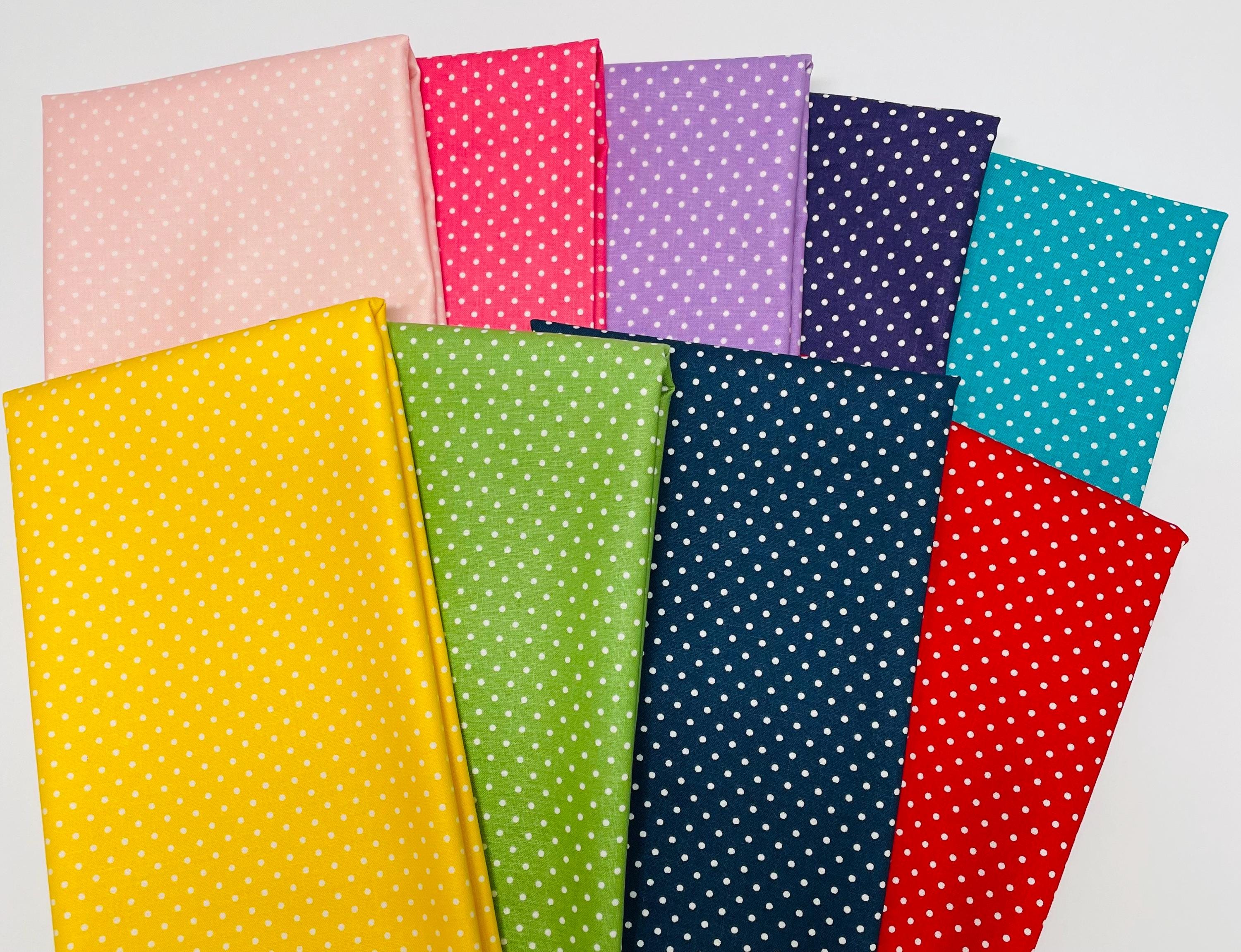 Fabric Multi Color Polka Dot - Etsy