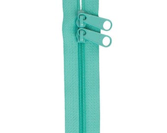 Double Slide By Annie Handbag Zipper 30" TURQUOISE