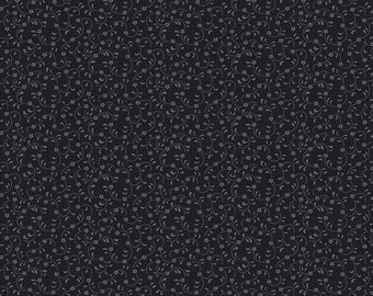 Floret par Riley Blake Designs Ton sur Ton Mini Floral 100% Coton Quilt Fabric par le 1/2 yard #C675-BLACK