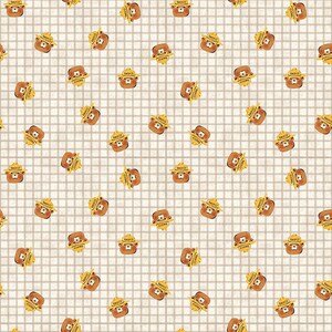 Friends of Smokey Bear Head Toss by Riley Blake Designs sold by the 1/2 yard #C16505-CREAM