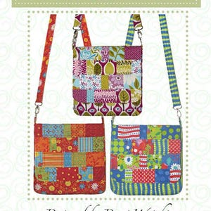Mini Messenger Handbag Pattern by Quilts Illustrated 11" x 11" x 1 1/2"
