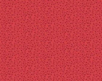 Floret par Riley Blake Designs Tone on Tone Mini Floral 100% Cotton Quilt Fabric by the 1/2 yard #C675-CHERRY