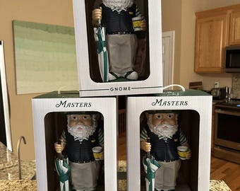 3 Of The Masters Gnome 2026 Edizione Limitata a Dimensioni Full Augusta National Golf