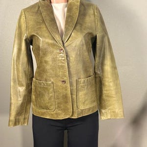 Vintage Gap Leather Jacket Women's - Etsy