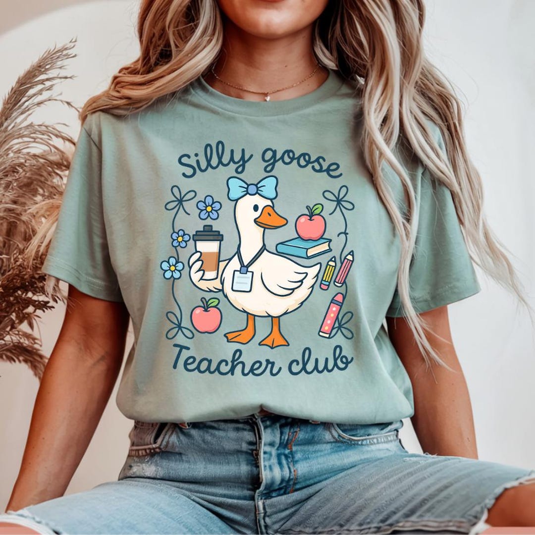 Silly Goose Teacher Club PNG: Funny Classroom Graphic (digital Download ...