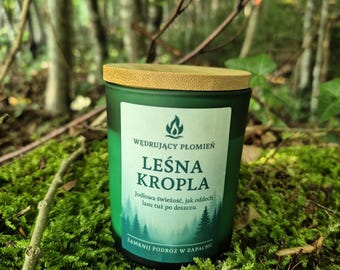 Sojawachskerze 200 ml | Handgemachte vegane Duftkerze | Tannenduft | Umweltfreundlich