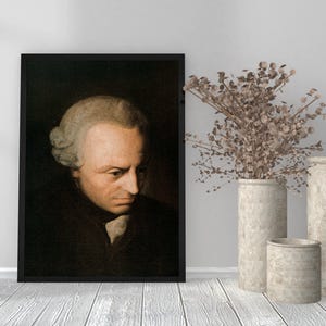 Immanuel Kant Philosoph Portrait Klassisches Ölgemälde