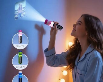 Proyector de fotos personalizado con linterna: regalo de recuerdo personalizado