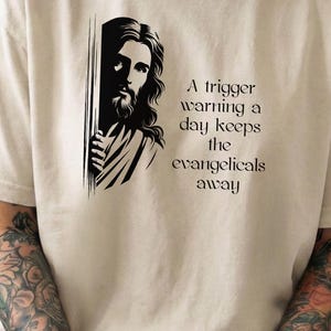 Trigger Warning Shirt | Exvangelical Reader Tee | BookTok Humor Graphic Tee
