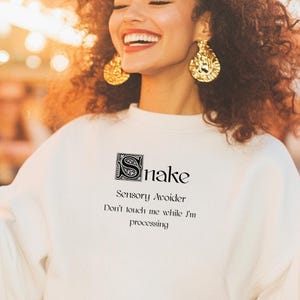 Don't Touch Me While I'm Processing - Cozy ADHD Sweatshirt - Sensory Avoider - Mental Health Comfort