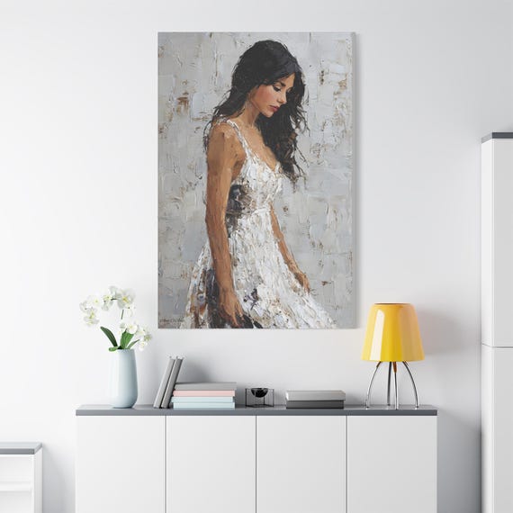Quite Grace, Elegant Canvas Wall Art, Modern Home Decor, Gift for Art Lovers, Living Room Decoration, Stylish Room Accent