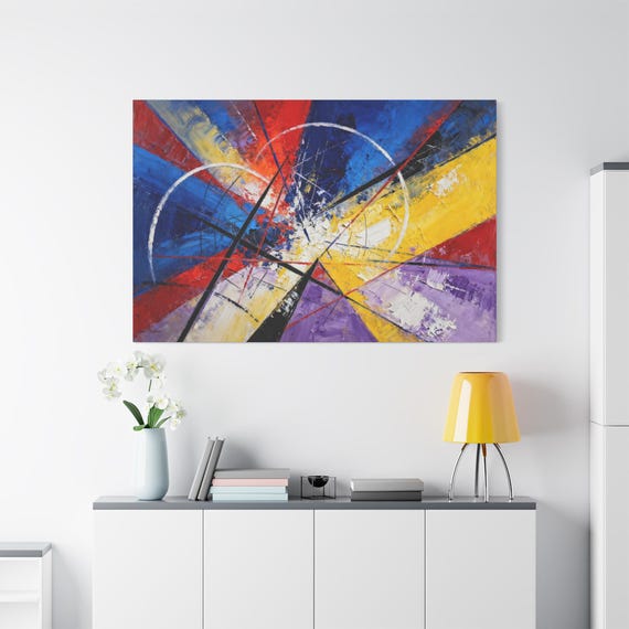 Vibrant Abstract Canvas Art: Modern Home Decor