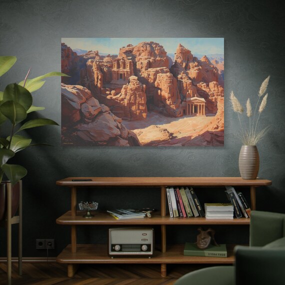 El Petra, Stretched Canvas Art, Home Decor, Wall Art, Nature Landscape, Living Room Decoration, Gift for Art Lovers