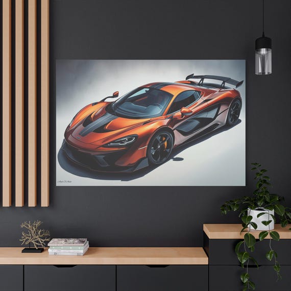 Car Art Canvas Print, McLaren 650S Wall Decor, Automotive Gift for Car Lovers, Sleek Home Accent, Modern Decor