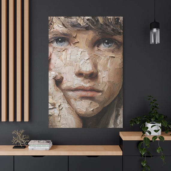 Quite Wonder, Stretched Canvas Art Print, Emotional Wall Decor, Modern Home Art, Gift for Art Lovers, Unique Artwork for Living Room