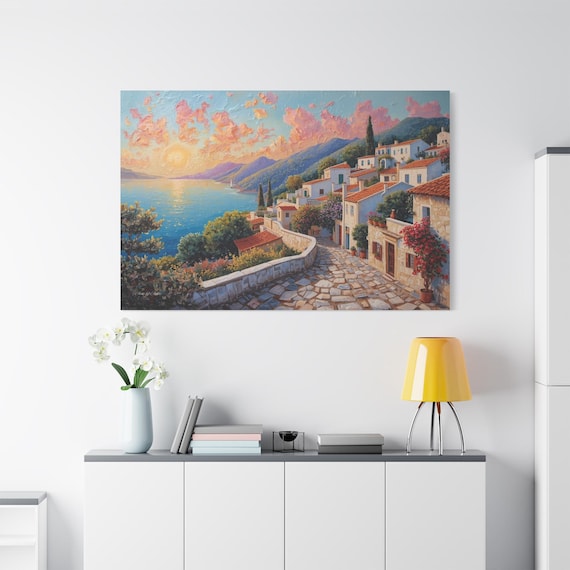Sunset on the Amalfi Coast: Mediterranean Canvas