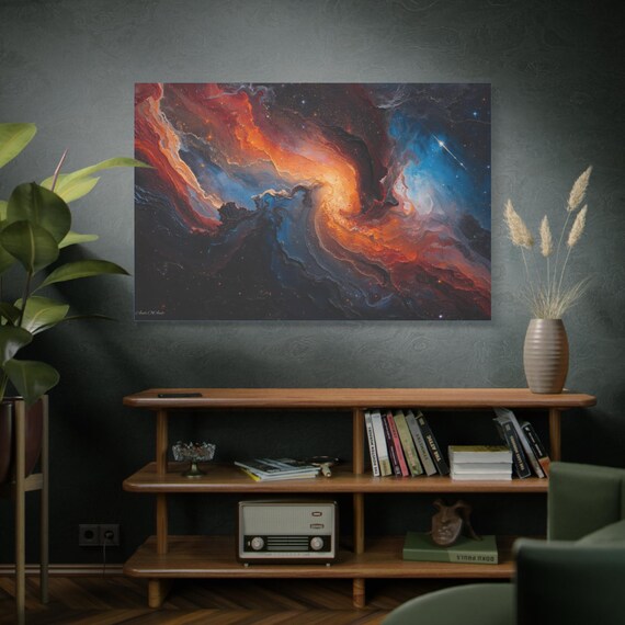 Forge of Stars, Wall Art Print, Space Decor, Galaxy Canvas, Nebula Art, Home Decoration, Astronomy Gift