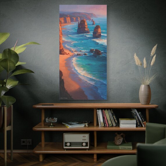 Ocean View Canvas Print: Coastal Landscape Wall Art