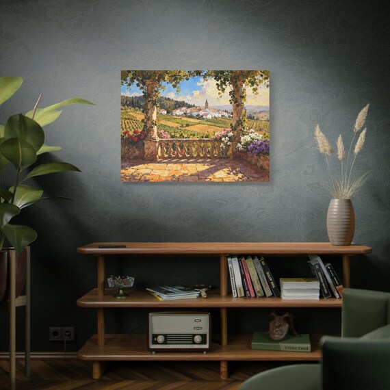 Vibrant Landscape Canvas Print, Wall Art for Home Decor, Italian Vineyard Artwork, Perfect Gift for Art Lovers, Nature-Inspired Decor, [...]