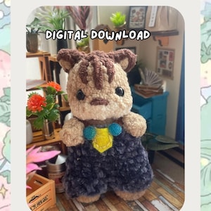 Virkmönster för bebisekorre i PDF-format – Amigurumi-ekorre Critter Plush