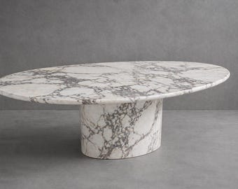 Marmor Esstisch oval massiv – Naturstein Tisch