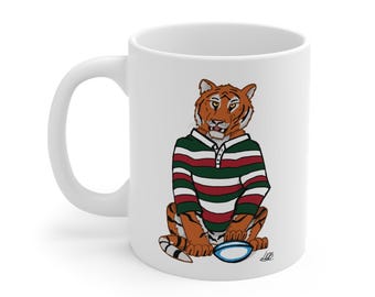 Leicester Tigers Becher - 11 Unzen und 15 Unzen Größen