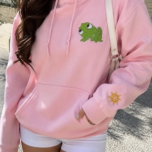 Embroidered Disney Pascal T-Shirt, Rapunzel Princess Sweatshirt, Disney Tangled Pascal Hoodie, Magic Kingdom Tee, Disneyland Vacation Trip