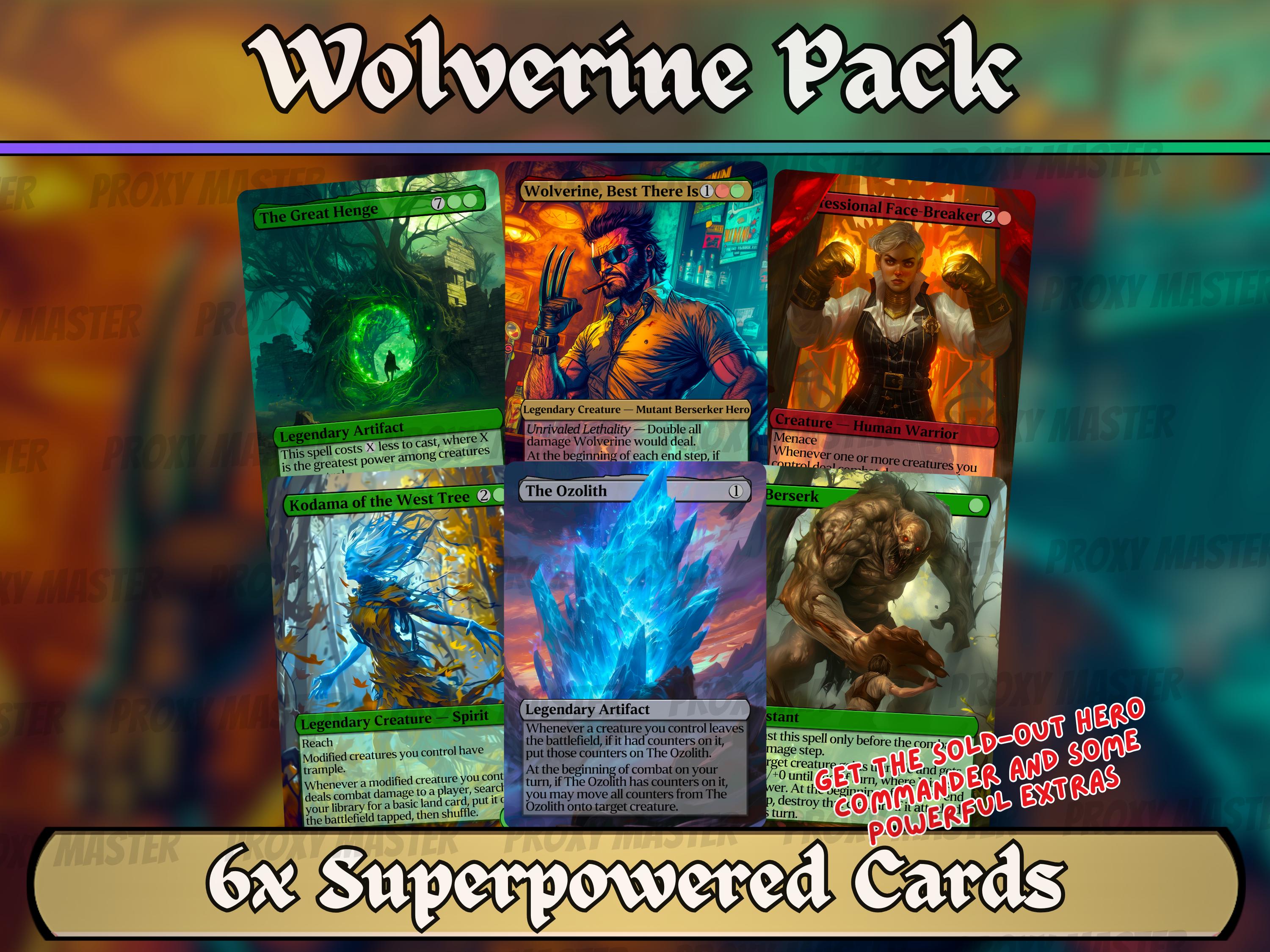Wolverine Commander Deck - Etsy