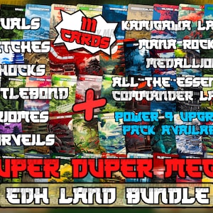 Japanisches Full-Art Land & Mana Rock Bundle: EDH Magic Proxies (111 Karten)