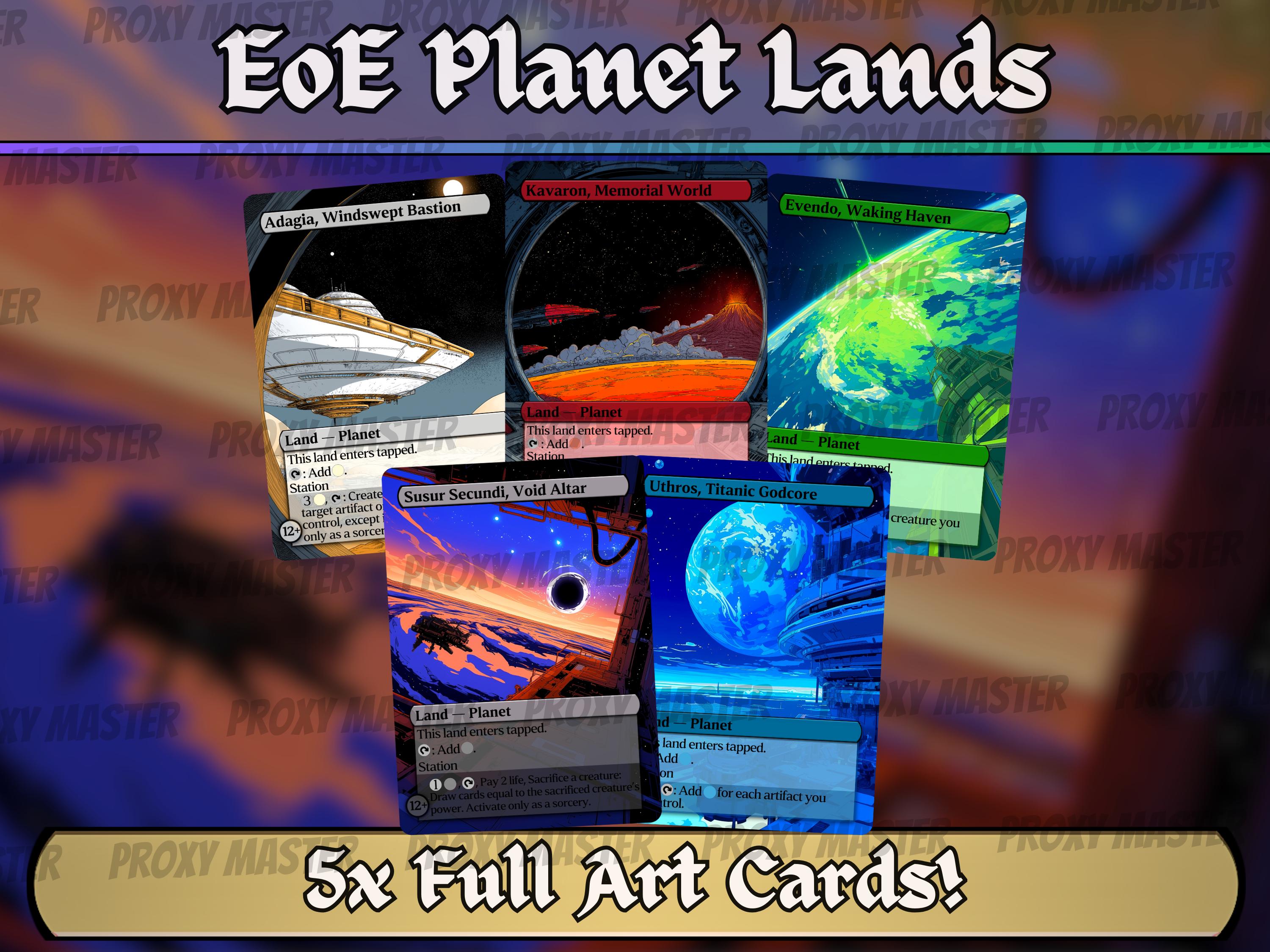 Edge of Eternity Planet Station Lands – Cosmic Full-art Custom