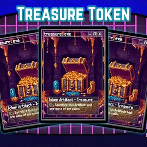 8Bit Pixel Art Treasure Token for Magic - Bundles of 3 or 5