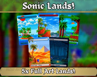 Sonic Basic Lands 8 bits : proxys magiques personnalisés