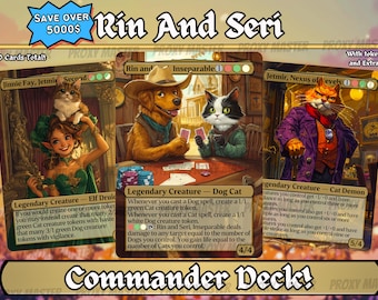 Rin and Seri Custom Commander Deck - Proxy - It's Raining Cats and Dogs! -  Perfect Magic Gift - Tokens Included - Premium 120 Card EDH Deck - Etsy  Israel