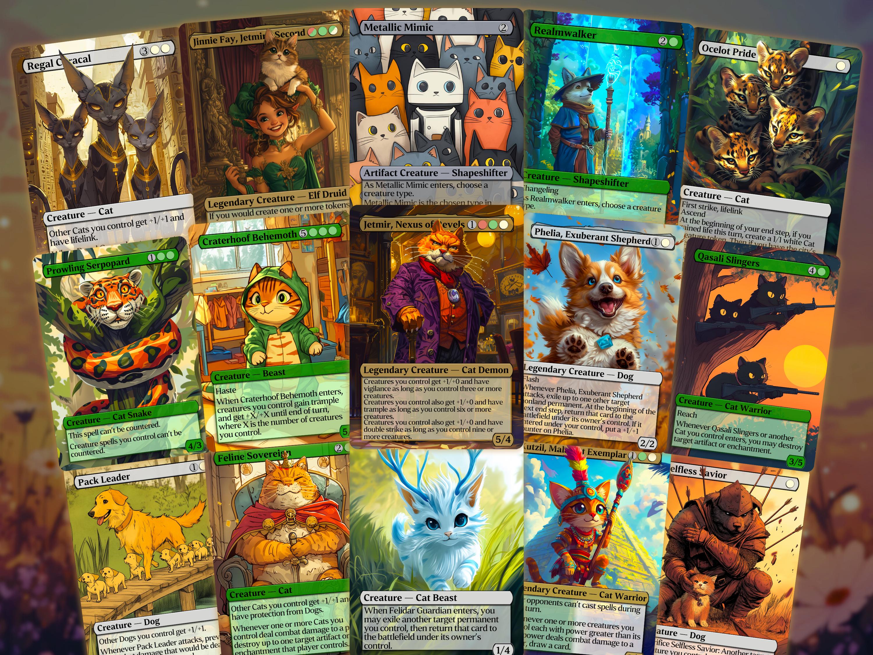 Rin and Seri Custom Commander Deck - Proxy - It's Raining Cats and