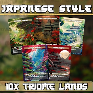 Japanisches Triom Länder Set: Benutzerdefinierte magische Vollkunst-Proxies
