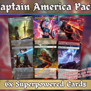 Captain America Magic Upgrade: Secret Lair Full-Art Proxy Cards