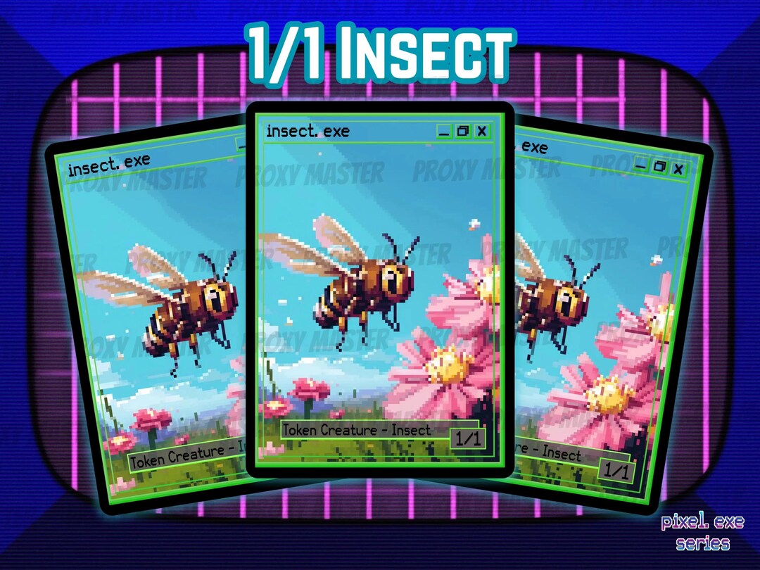 Retro 8bit Pixel Art Insect 1/1 Token for Magic - Bundles of 3 or 5 - Etsy