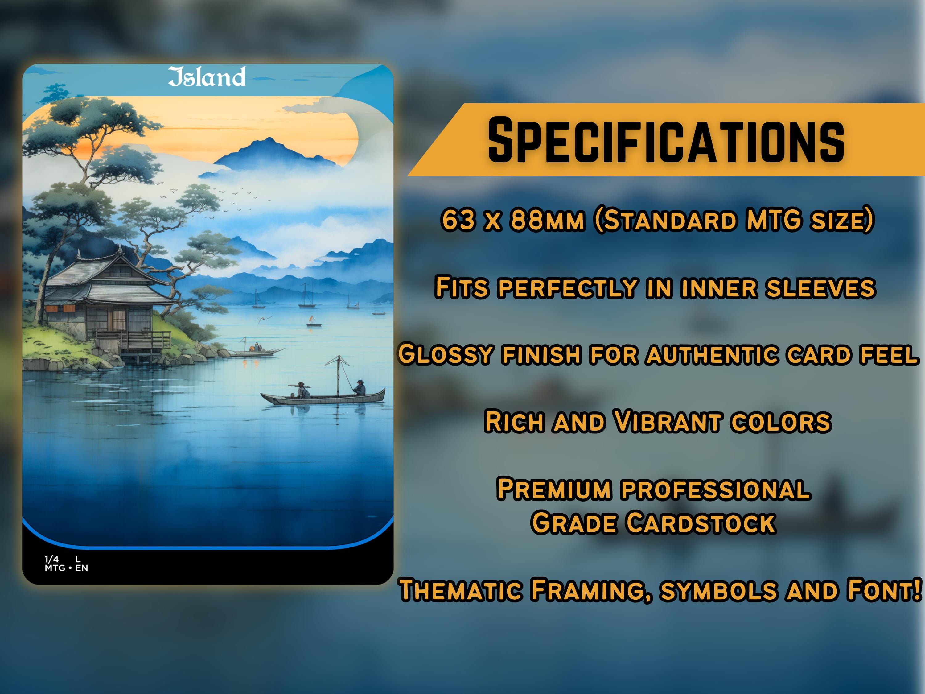 Japanese Feudal Basic Lands Series - Basic Lands Set of 20 - Unique ...