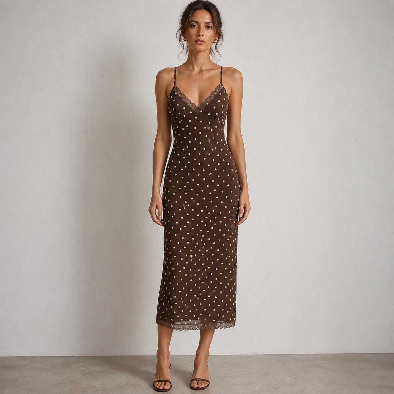 makeup with white and black dress Pre-loved Black Red Cherry Slip Dress – GrandDays