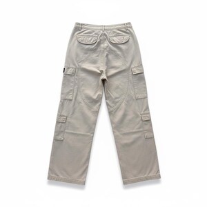 Corteiz Beige Cargobyxor, Minimalistiska Streetwearbyxor, Y2K Utilitybyxor, Raka Taktiska Byxor bild 2