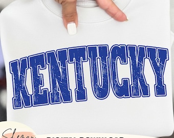 Distressed varsity Kentucky png,ky png,kentucky shirt design,kentucky png sublimation,trendy kentucky png