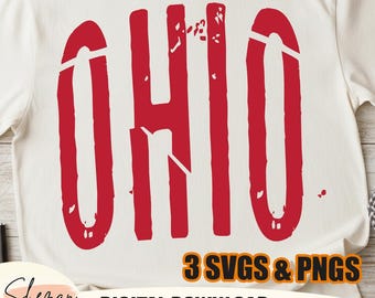 Ohio SVG,Distressed Text Ohio svg for cricut,Ohio Football png,Ohio state shirt png,usa state png,Ohio state gifts,Ohio pride png