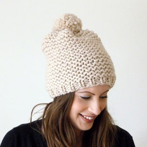 Knitting pattern pom pom bobble hat instant PDF download image 4