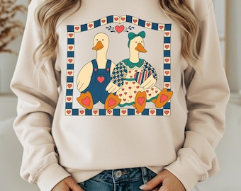 Thrifted Geese Vintage Grandma Shirt