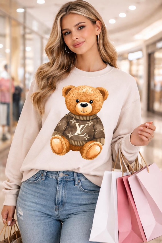 Teddy Bear Shirt, Designer Inspired Tee, Cute Aesthetic , Trendy Boutique Top, Cozy Graphic Tee, Gift for Her