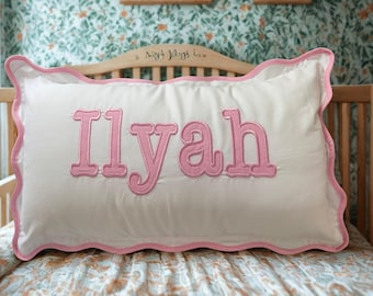 Baby Scalloped Edge Embroidered Pillowcases