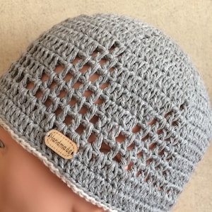 Crochet Summer Hat.Men&#39;s-Women&#39;s Short Beanie Cap.Knit Kufi Skull Cap.Crochet Cotton Chemo Hat.Knit Mesh Kufi Hat.Crochet Beach Hat.Lace Cap